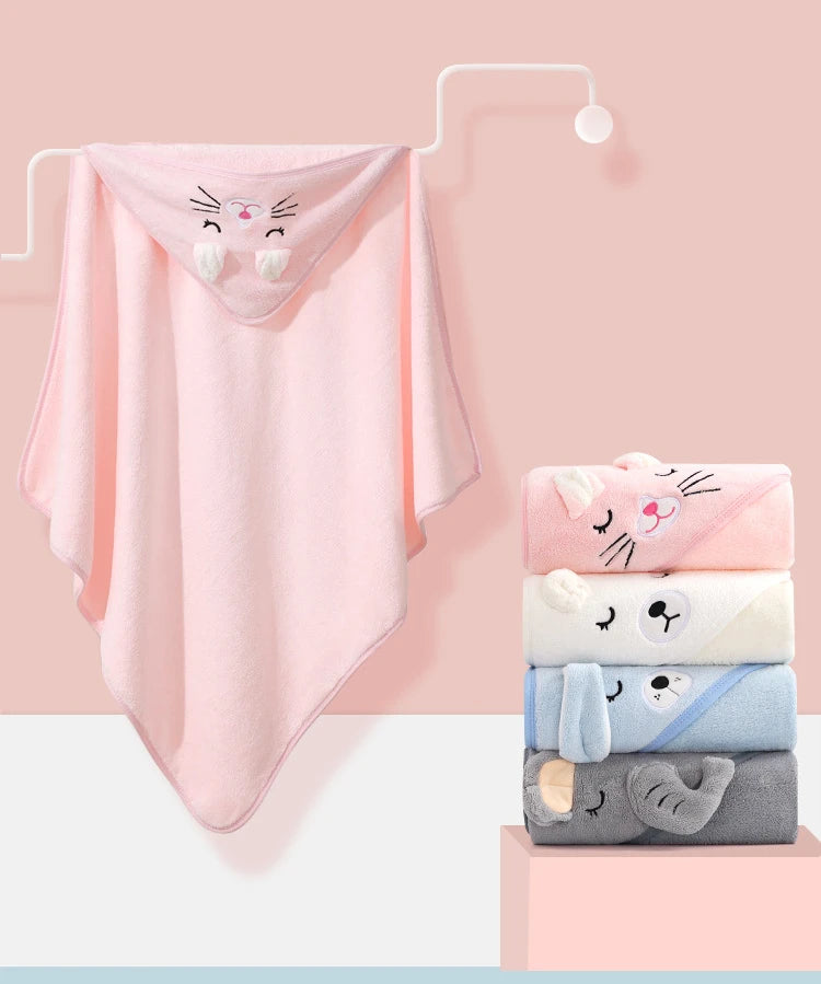 Serviette à capuche bébé multi-variantes