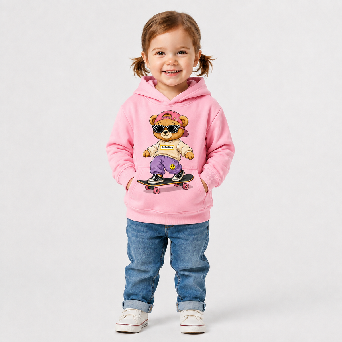Felpa Streetwear Bear – Da 3 a 14 Anni