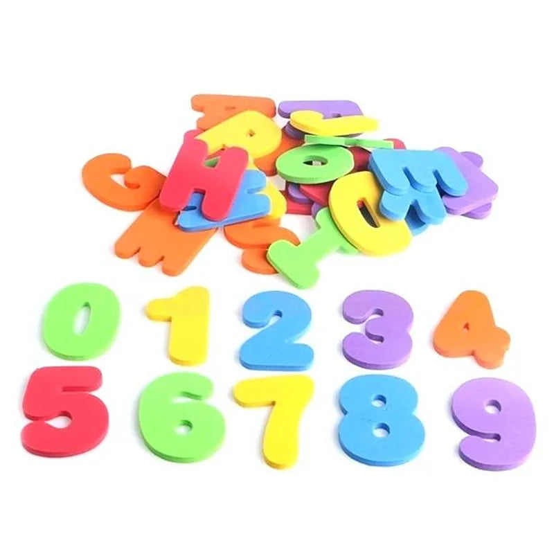 Juego de Juegos de Baño de Letras y Números de 36 Piezas