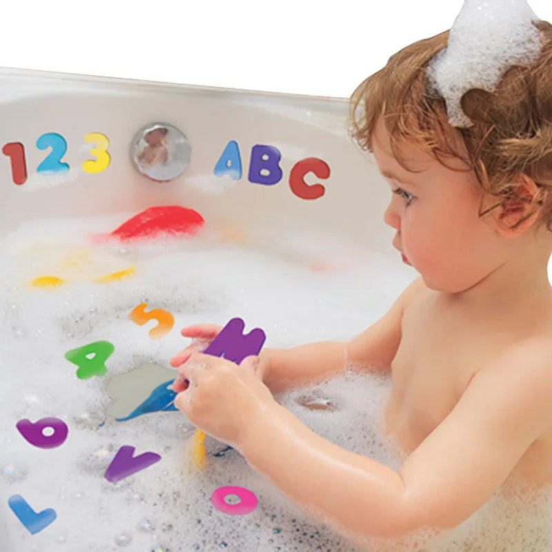 Juego de Juegos de Baño de Letras y Números de 36 Piezas