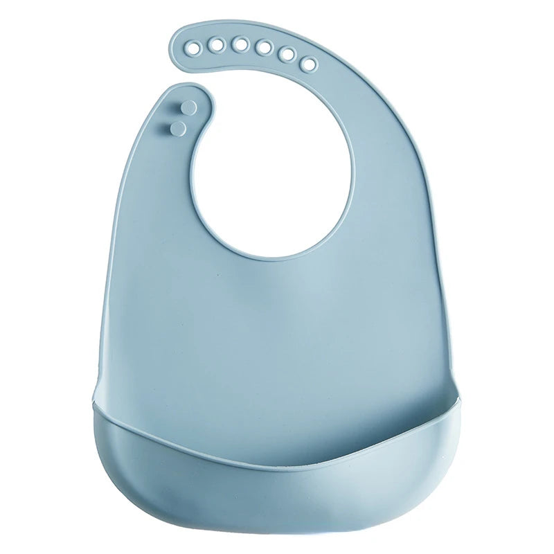 Bavaglino in silicone con tasca per neonati multivariante