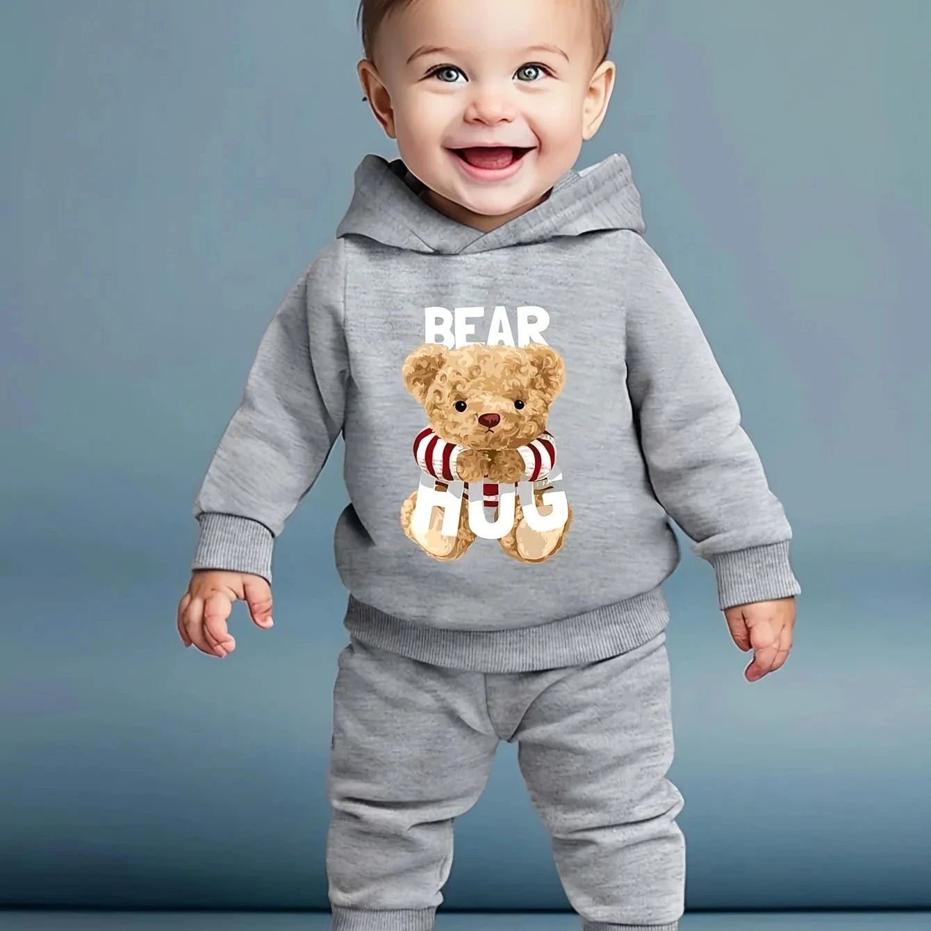 Completo Baby 2 Pezzi - Orso Trendy - Da 1 a 3 Anni
