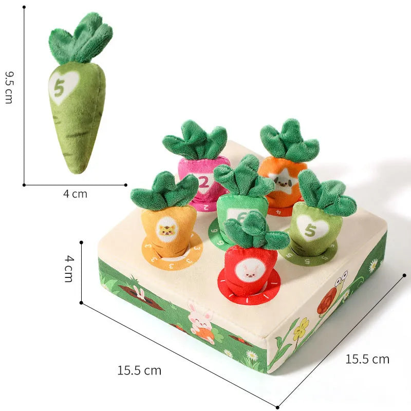 Raccogliamo le Carote Gioco Morbido Montessori per Bambini