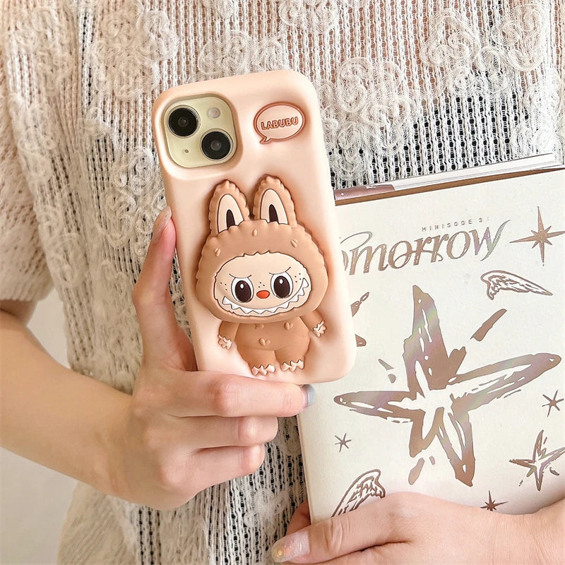 3D Labubu Cover in Silicone per IPhone