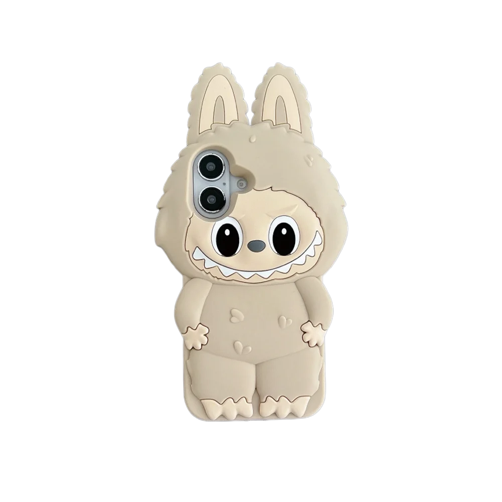 Labubu  Cover in Silicone Morbido Grande per Iphone