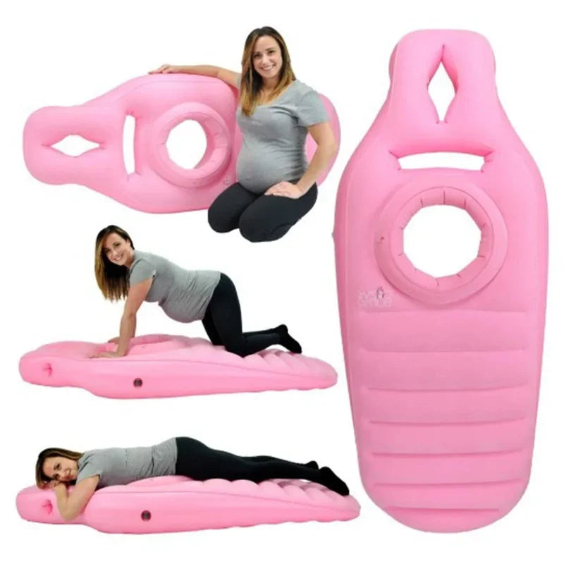 Schwangerschaftskissen und aufblasbare Yogamatte für Schwangere