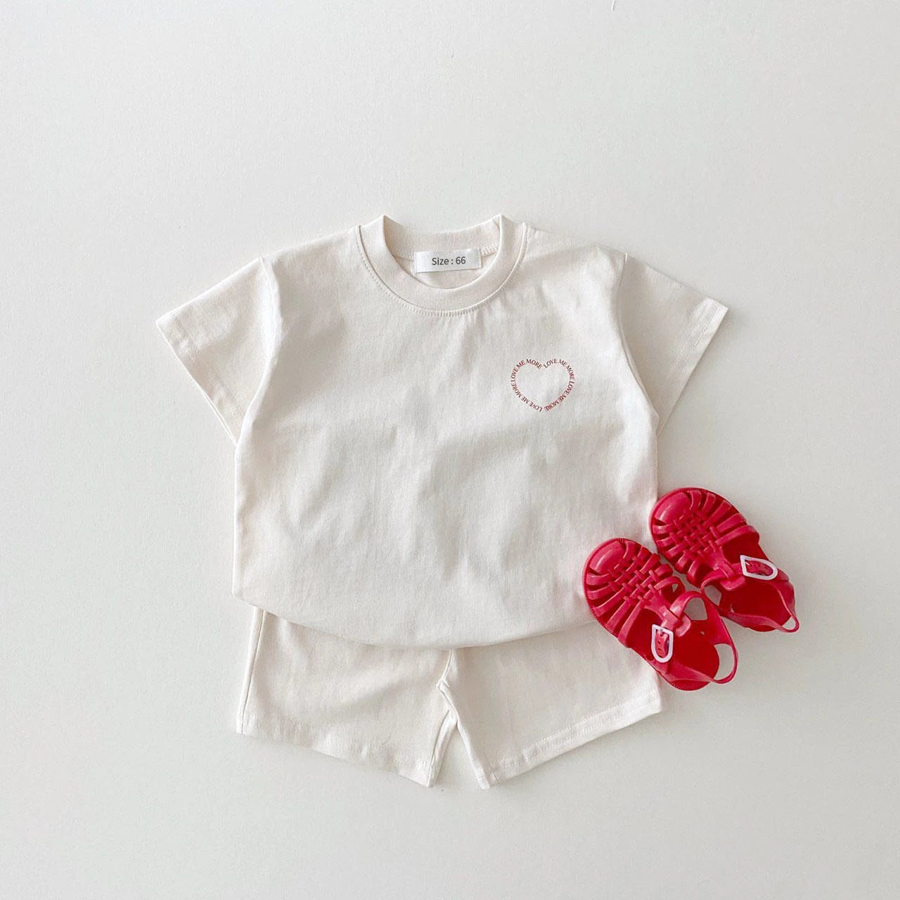Ensemble de survêtement 2 pièces avec t-shirt et short pour enfants