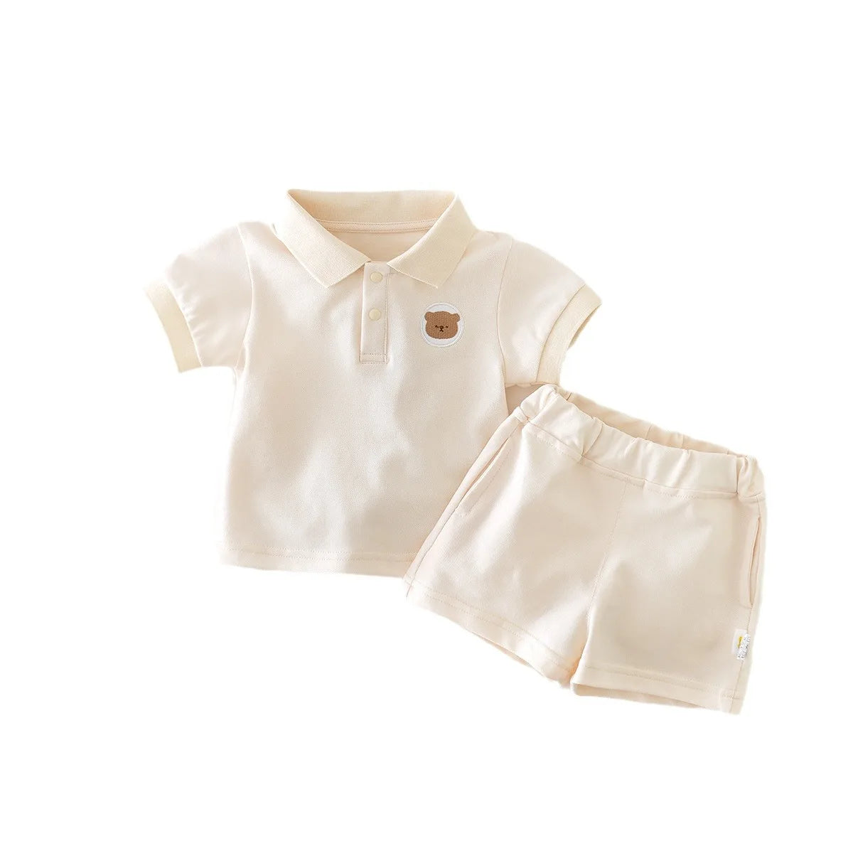 Ensemble 2 pièces polo et short en coton multivariées pour enfant