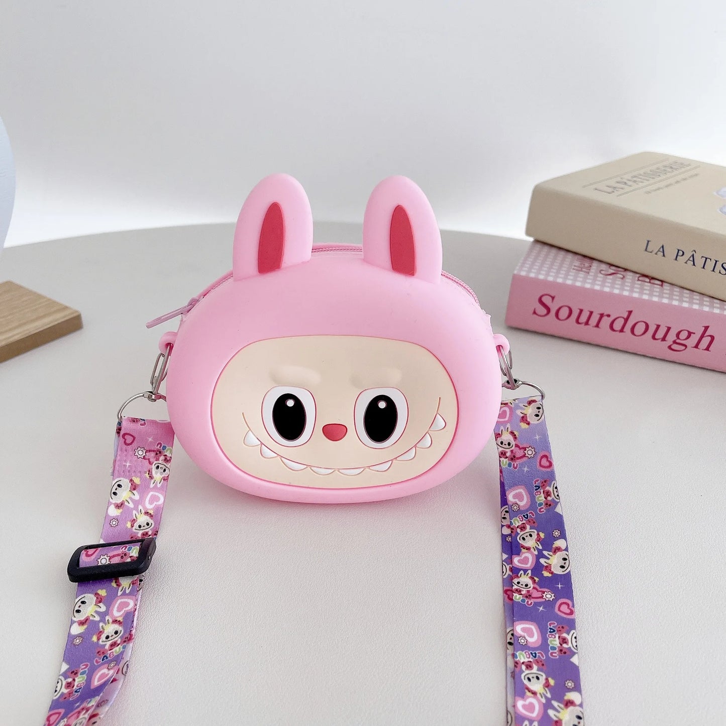 Borsa Labubu a tracolla in Silicone portaoggetti