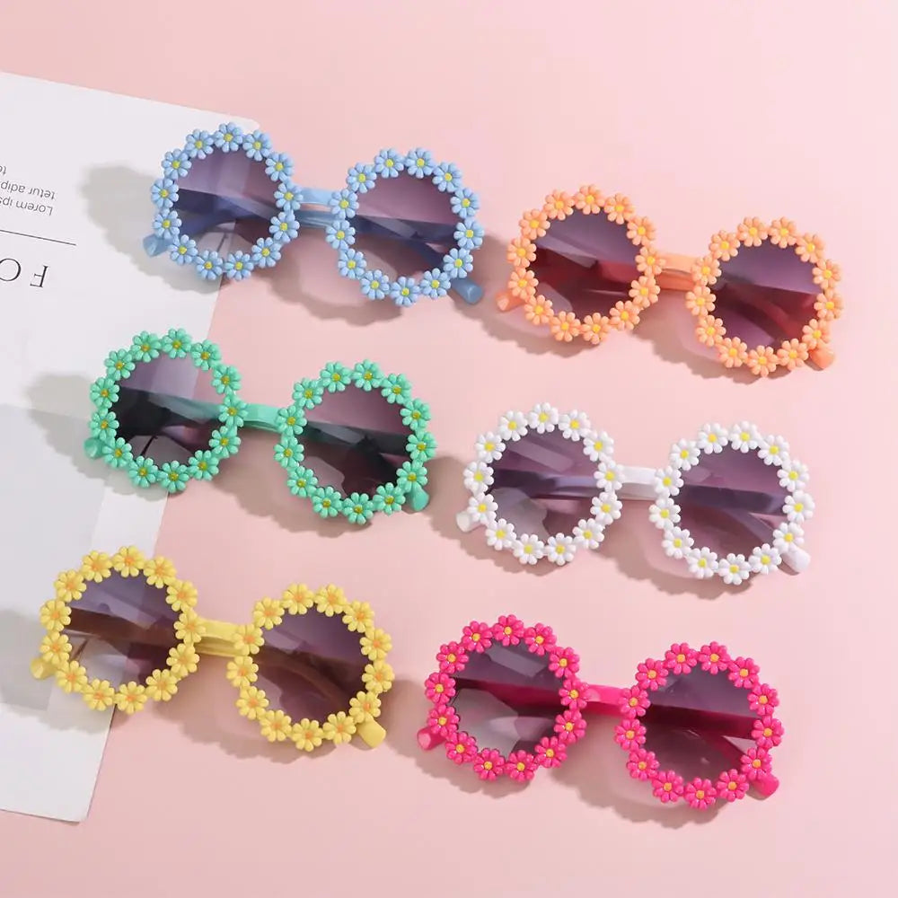 Occhiali da sole colorati "Fiorellini" per Bambini Multivariante