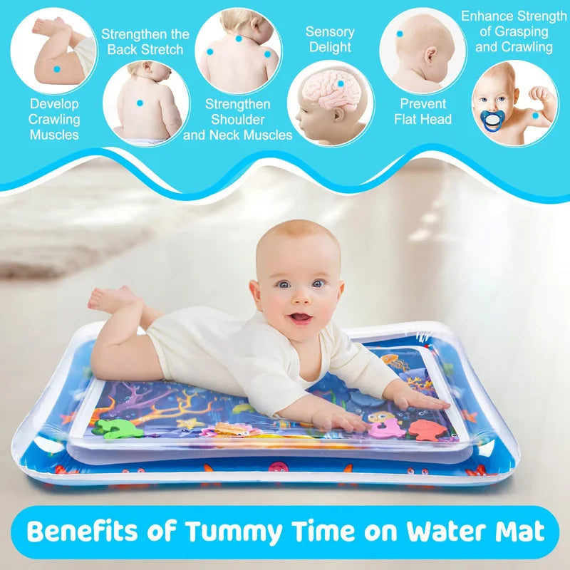 Tapis de jeu gonflable multi-variantes avec eau pour enfants