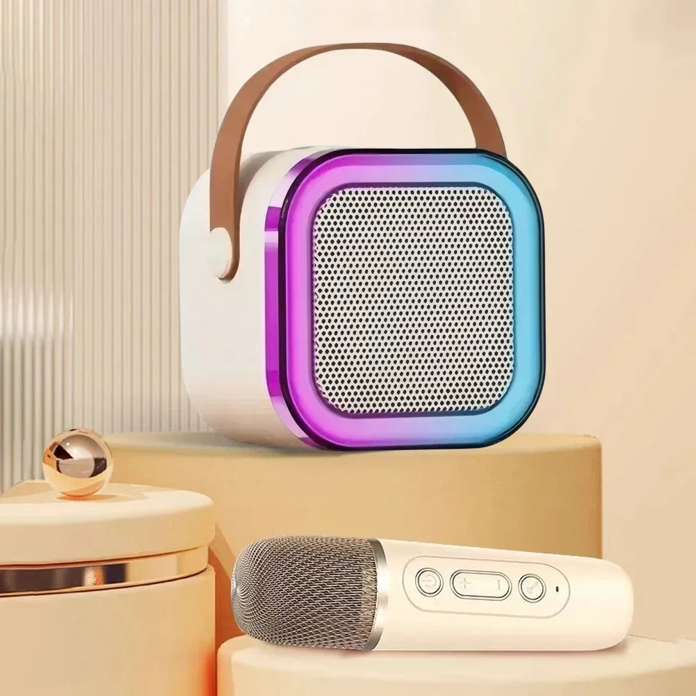 Mini Karaoke per Bambini e Adulti Bluetooth 1 o 2 Microfoni