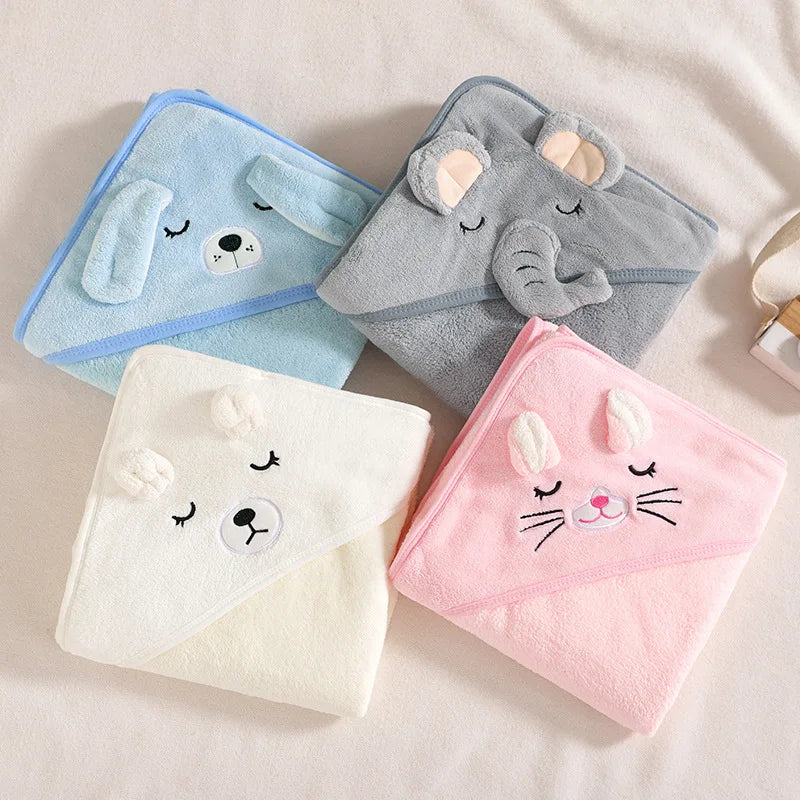Serviette à capuche bébé multi-variantes