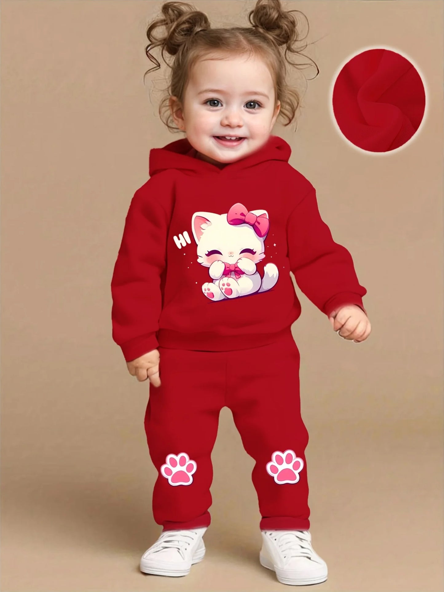 Completo Baby 2 Pezzi - Pink Cat - Da 1 a 3 Anni