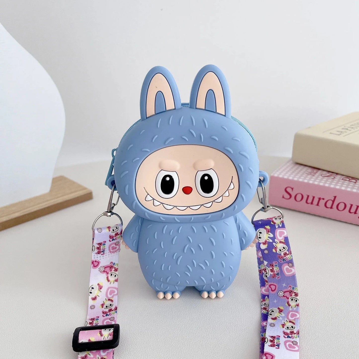 Borsa Labubu a tracolla in Silicone portaoggetti