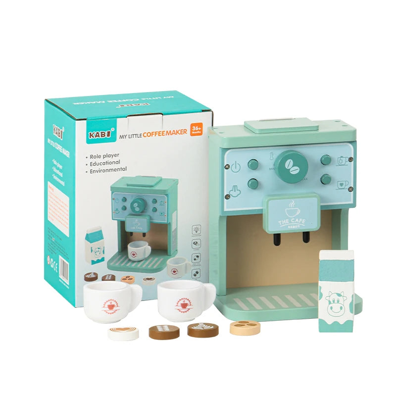 Jeu de machine à café en bois