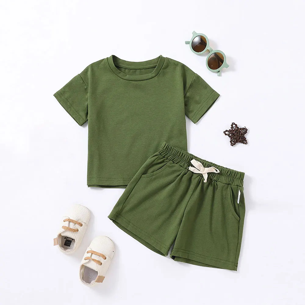 Ensemble survêtement 2 pièces t-shirt et short multivariant enfant