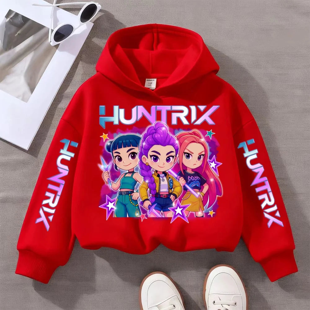 Felpa con Cappuccio KPOP in Vari colori da 3 a 14 Anni