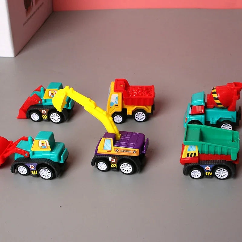 Set da 6 veicoli giocattolo con borsa per bambini multivariante