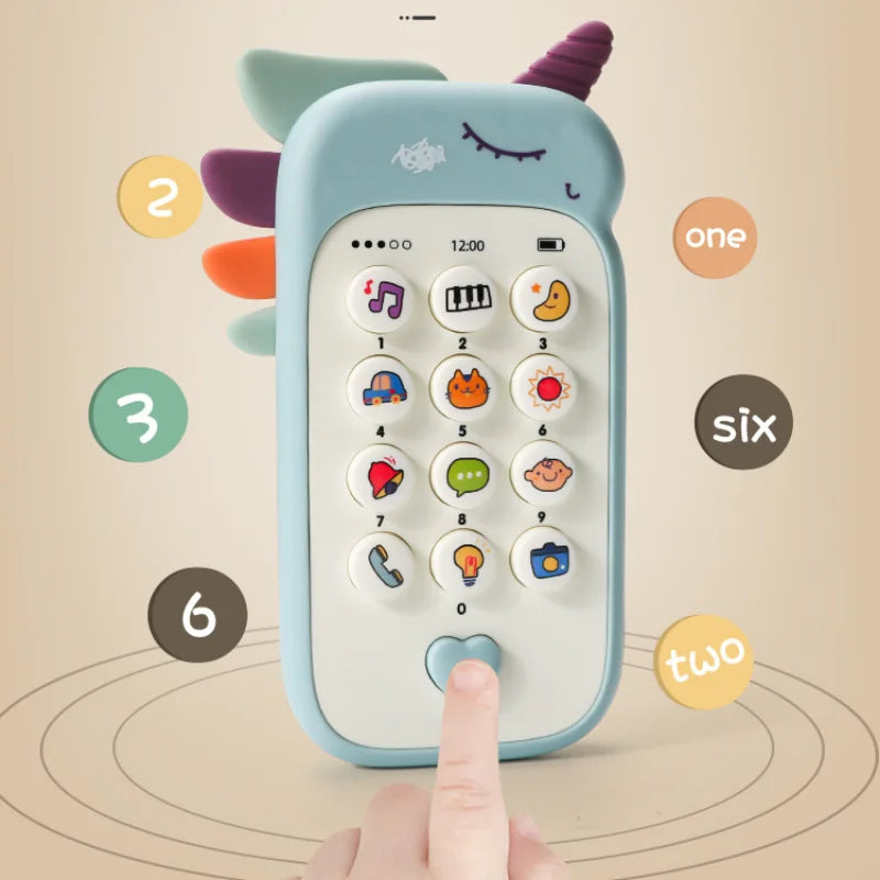Telefono Giocattolo sonoro con massaggiagengive multivariante