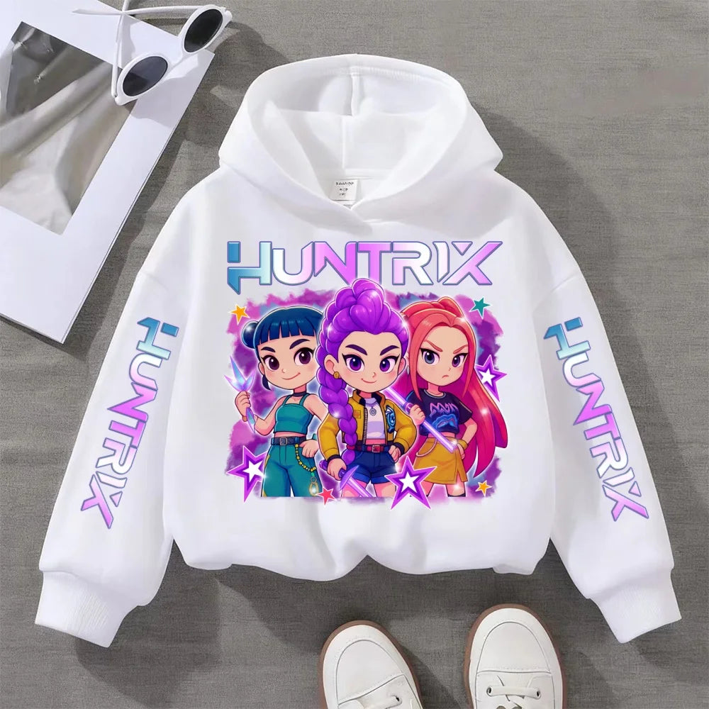 Felpa con Cappuccio KPOP in Vari colori da 3 a 14 Anni