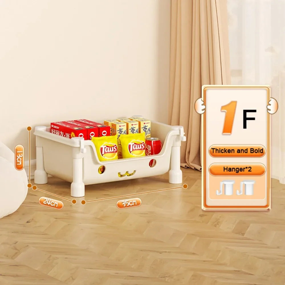 Carrello portagiocattoli componibile e smontabile per bambini
