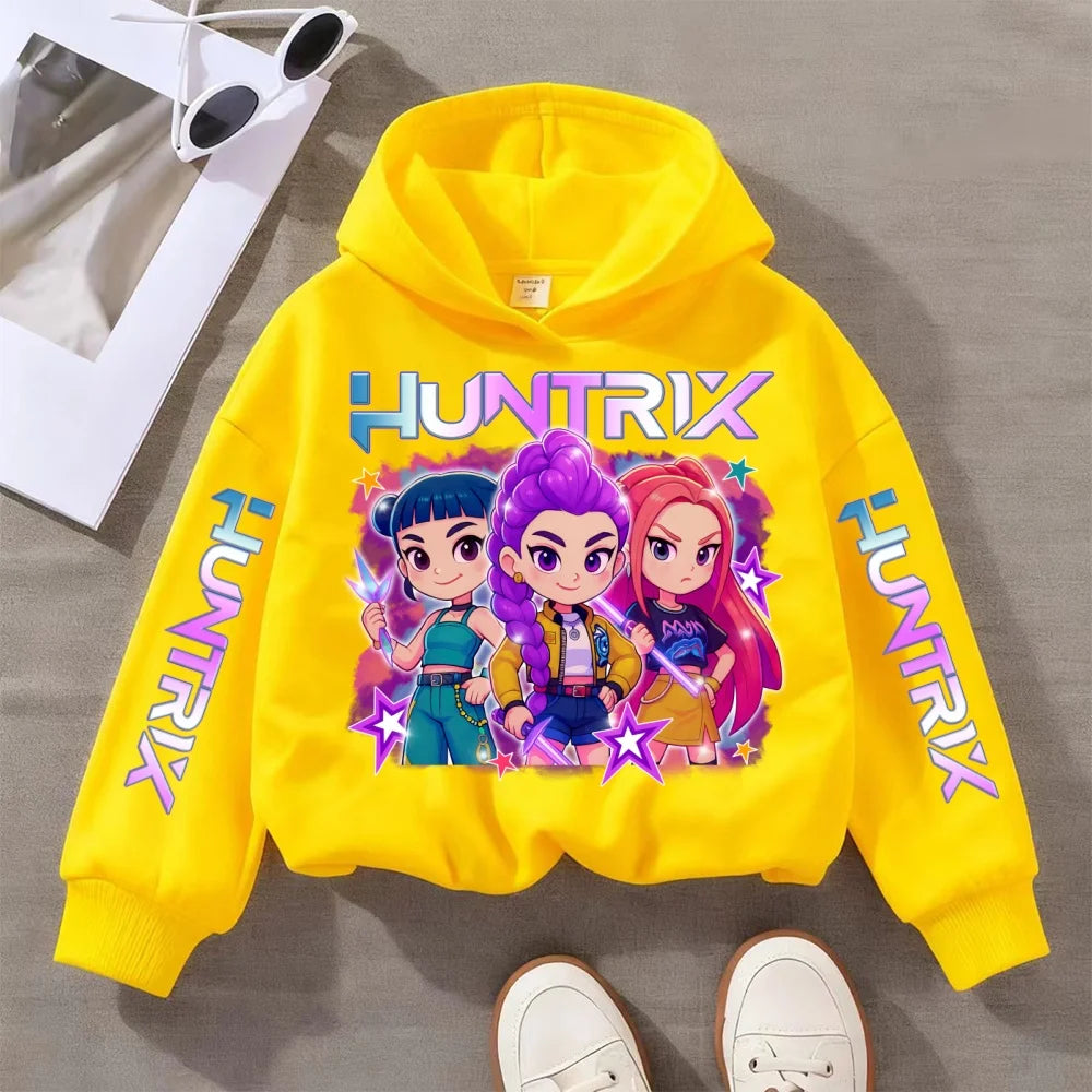 Felpa con Cappuccio KPOP in Vari colori da 3 a 14 Anni