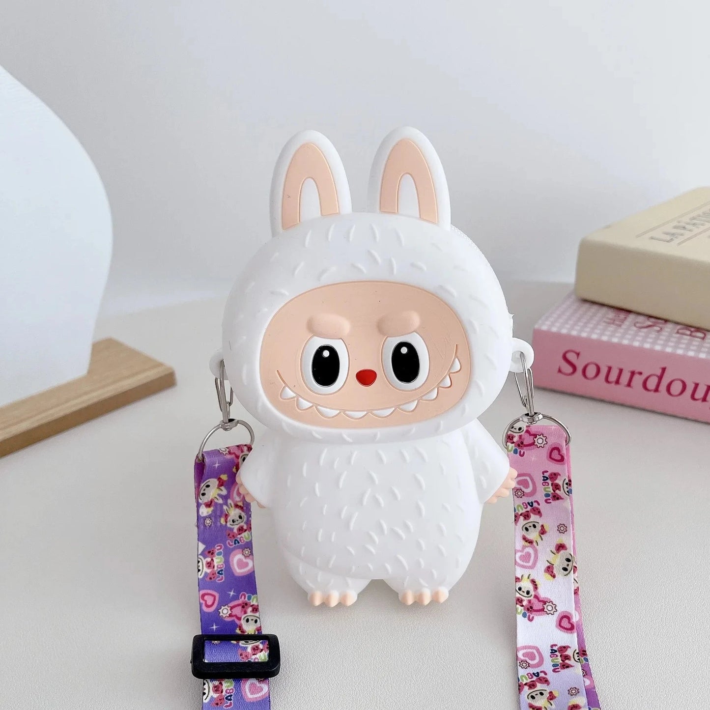 Borsa Labubu a tracolla in Silicone portaoggetti