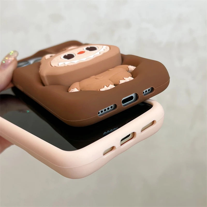 3D Labubu Cover in Silicone per IPhone