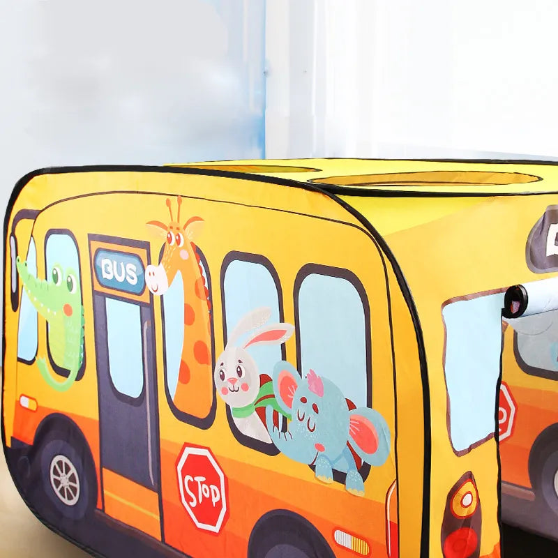 Tienda de juegos emergente plegable para autobús