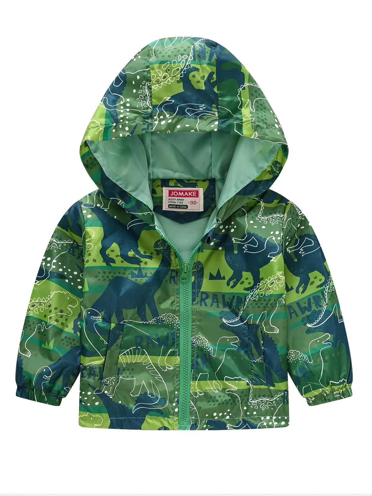 Giacca con Cappuccio Dinosauro per Bambini – 1–7 Anni