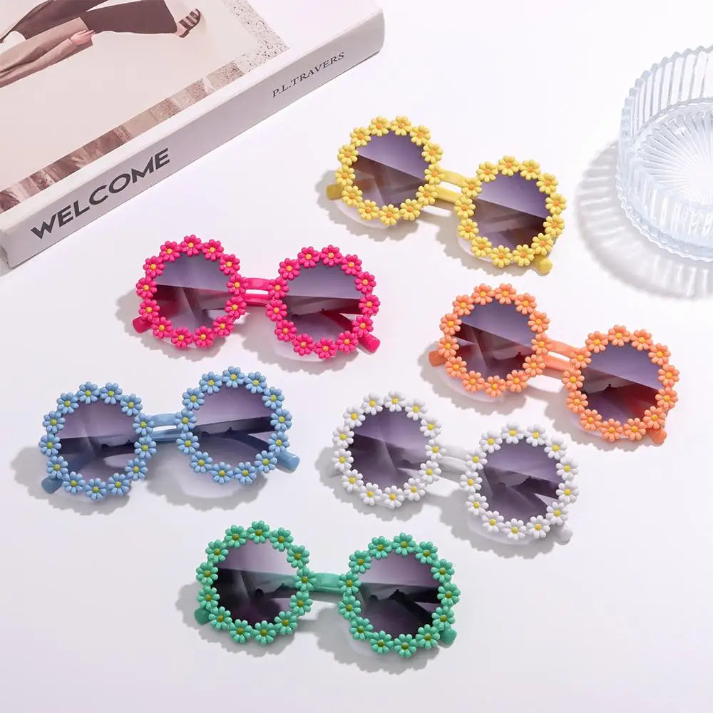 Occhiali da sole colorati "Fiorellini" per Bambini Multivariante