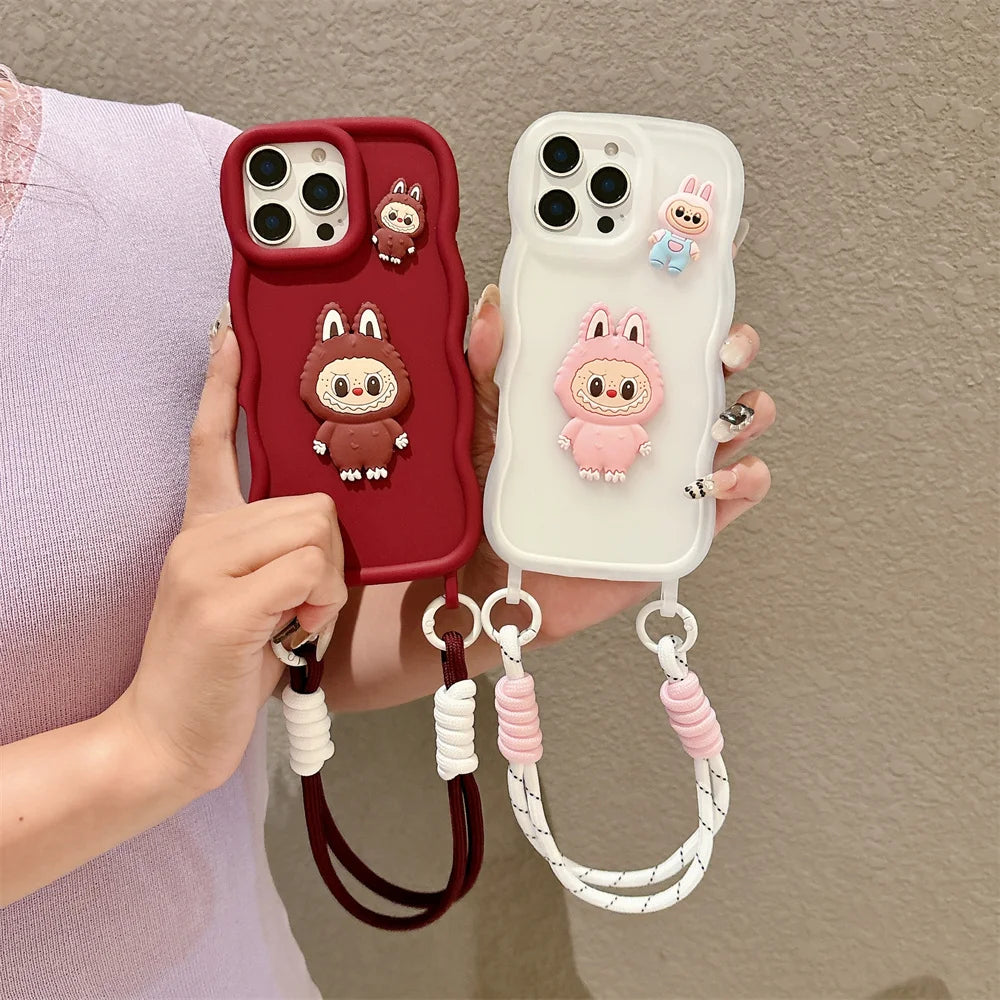 Cover Sottile Labubu per Iphone Silicone Morbido