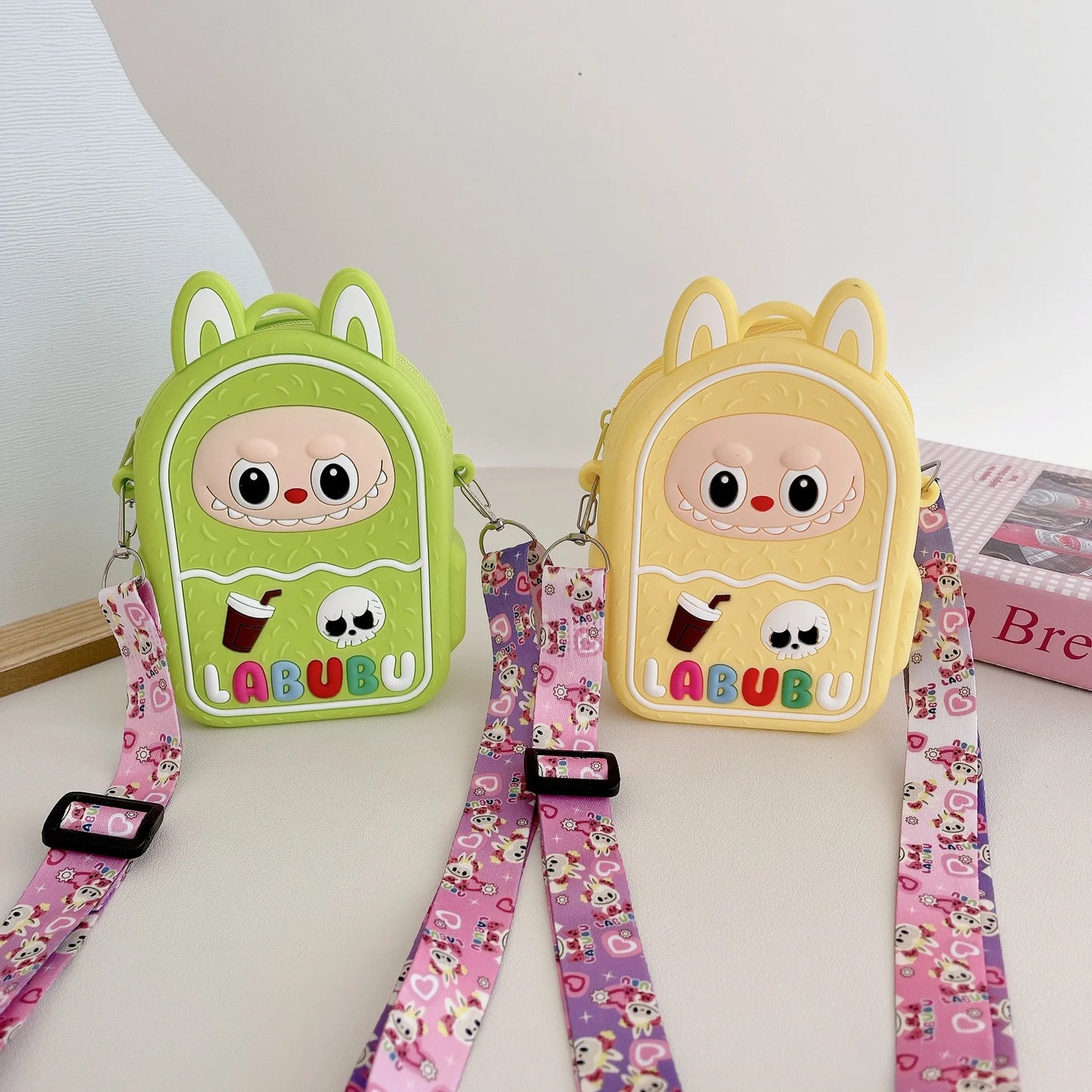 Borsa Labubu a tracolla in Silicone portaoggetti