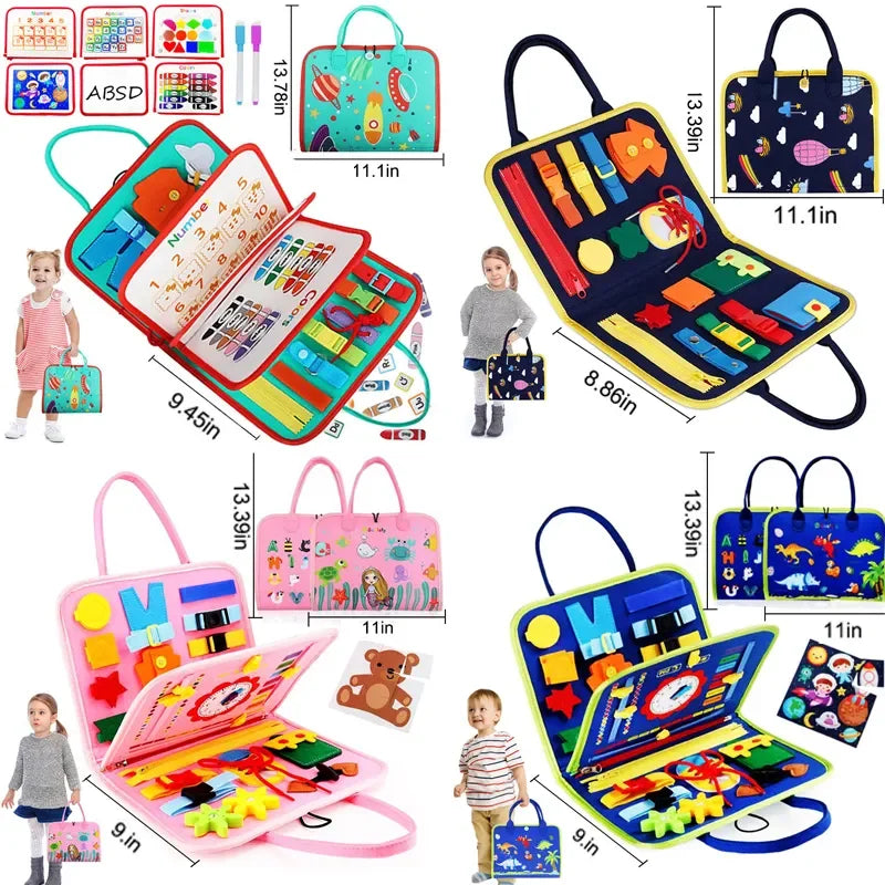 Busy board Montessori activity board tavoletta sensoriale