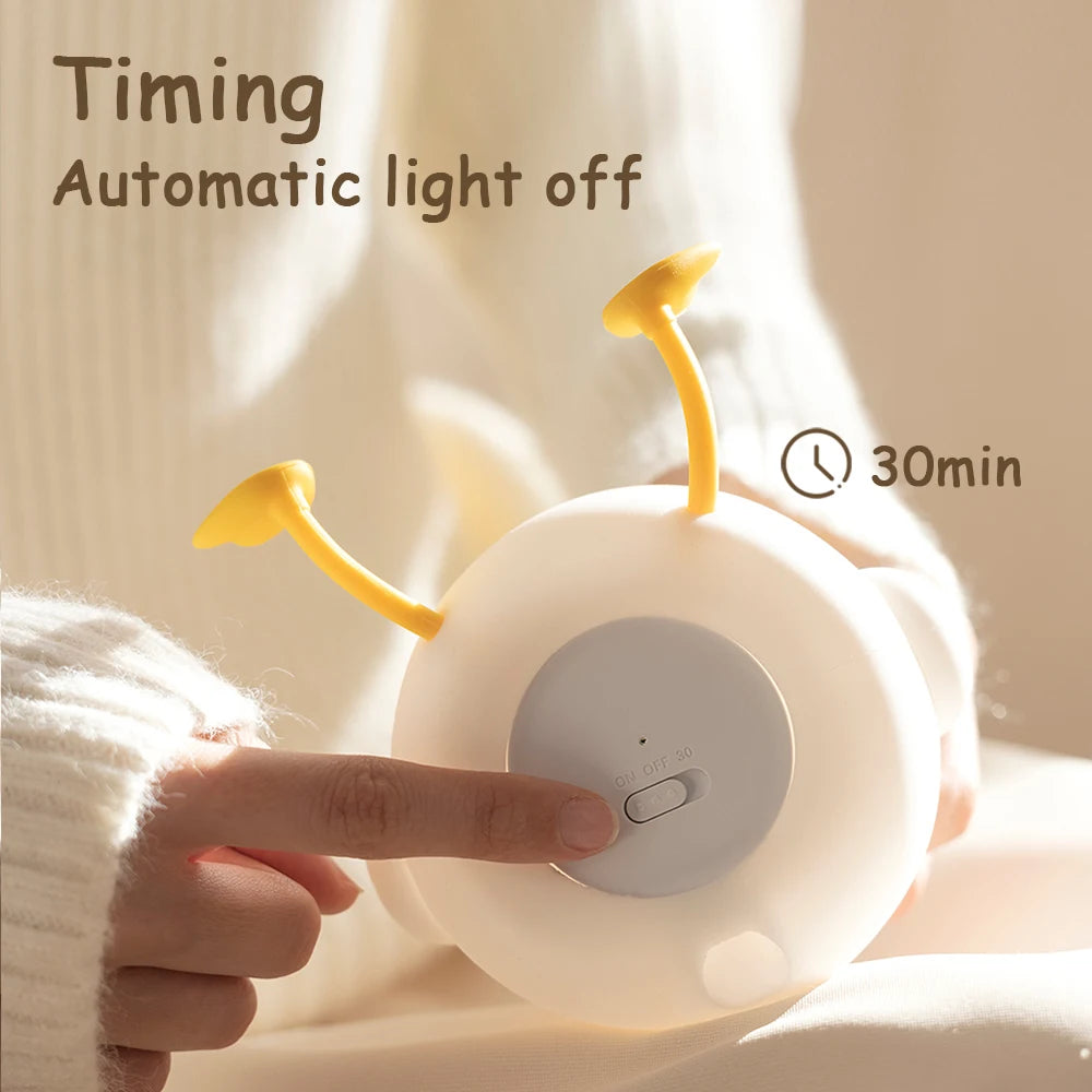 Luce notturna a LED Anatra Lampada in silicone per bambini