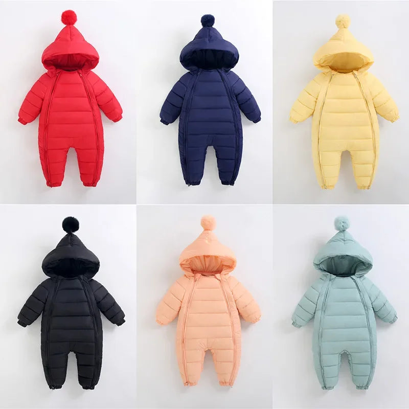 Tuta Termica Intera Impermeabile con Cappuccio e doppia Zip Multicolore