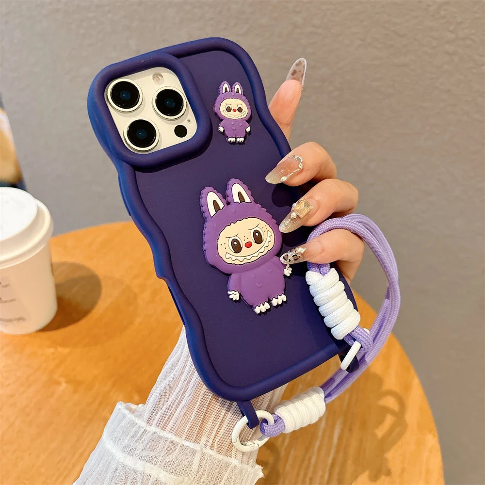 Cover Sottile Labubu per Iphone Silicone Morbido