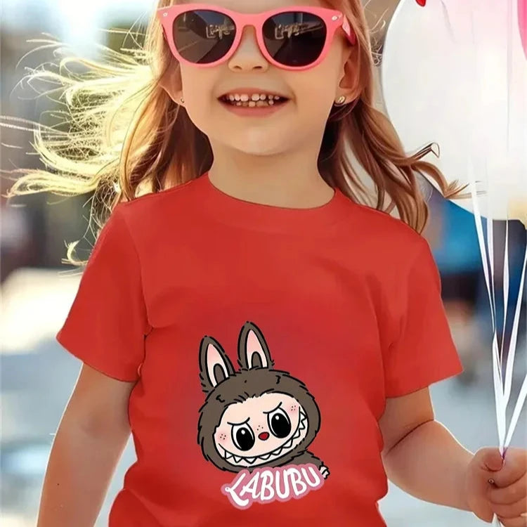 Magliette Collezione Labubu 100% Morbido Cotone da 3 a 14 anni