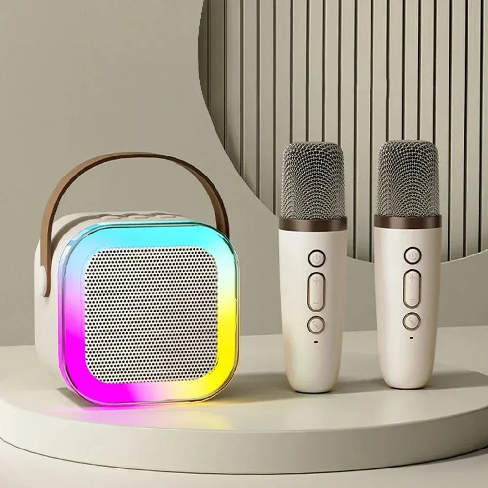 Mini Karaoke per Bambini e Adulti Bluetooth 1 o 2 Microfoni