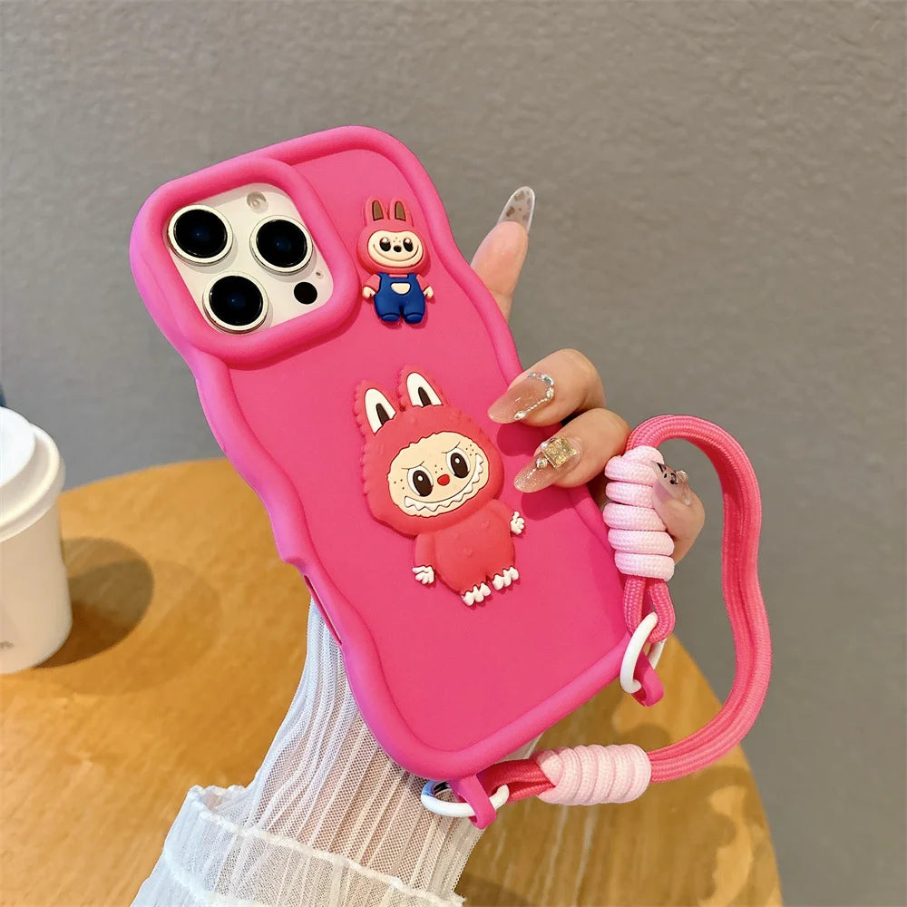 Cover Sottile Labubu per Iphone Silicone Morbido