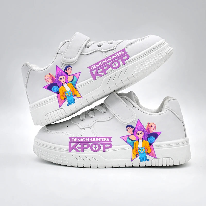 Scarpe Bianche Sneakers K Pop Da 3 a 12 Anni