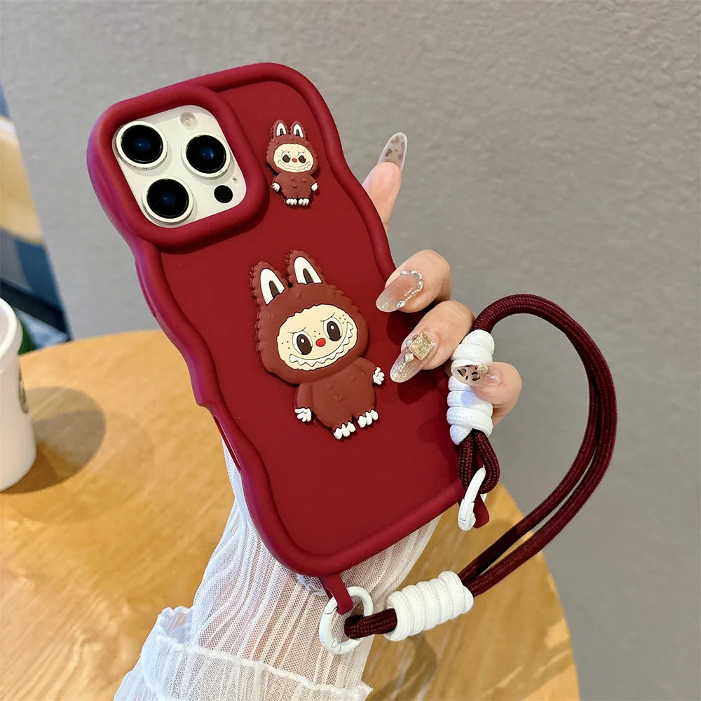 Cover Sottile Labubu per Iphone Silicone Morbido