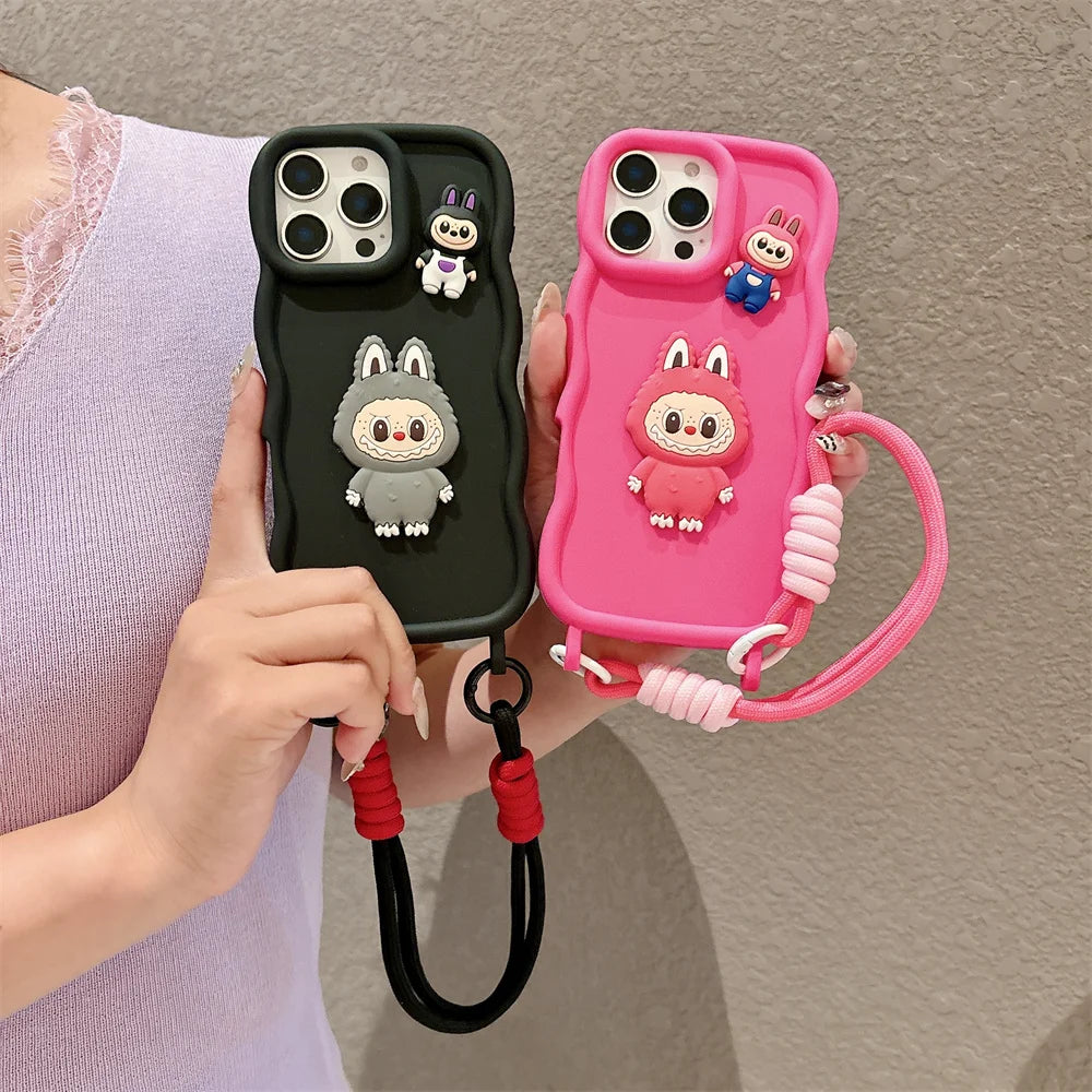 Cover Sottile Labubu per Iphone Silicone Morbido
