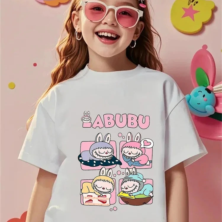 Magliette Collezione Labubu 100% Morbido Cotone da 3 a 14 anni