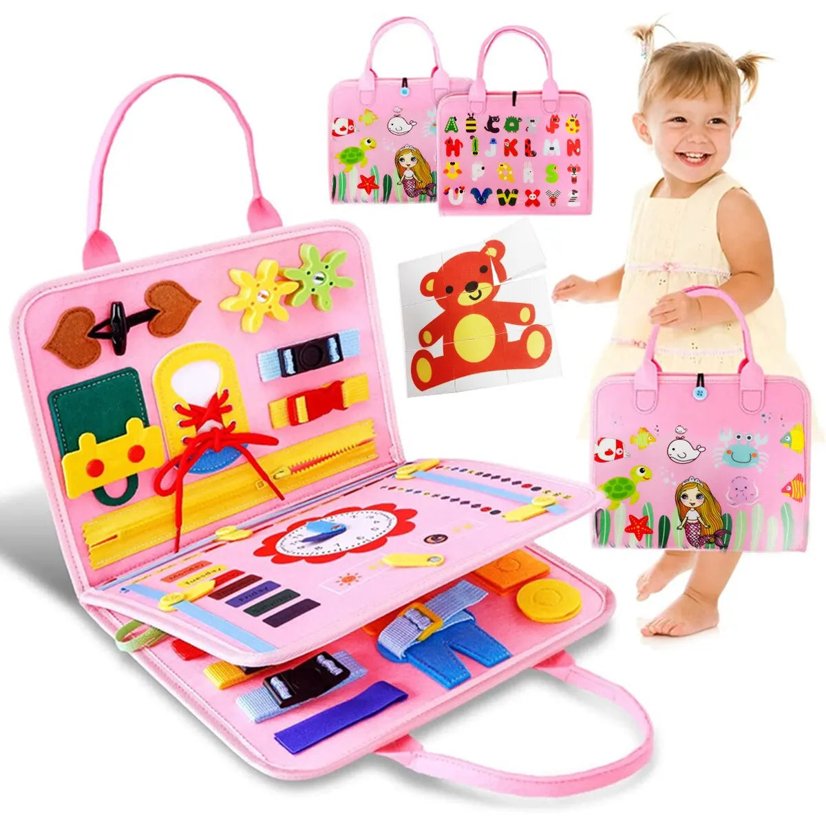 Busy board Montessori activity board tavoletta sensoriale