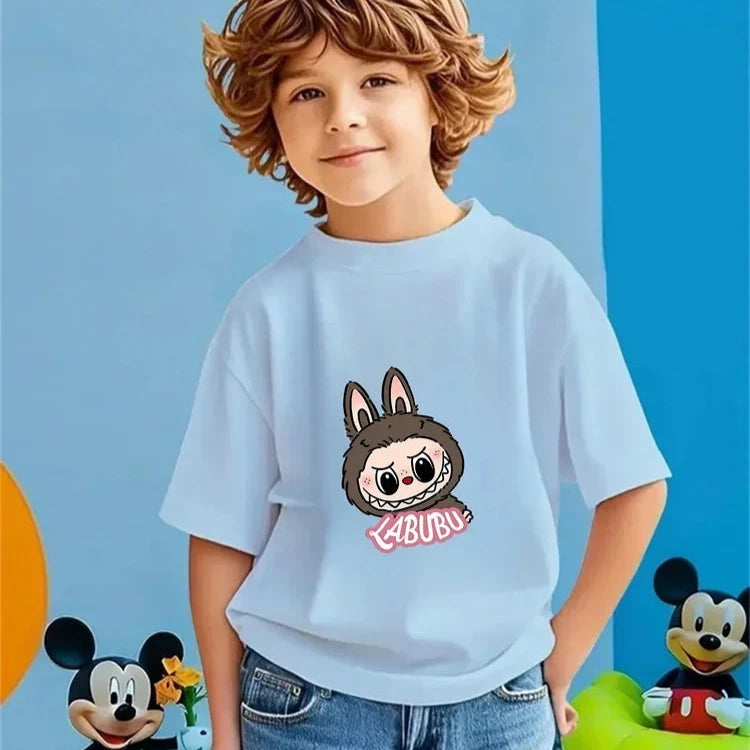 Magliette Collezione Labubu 100% Morbido Cotone da 3 a 14 anni