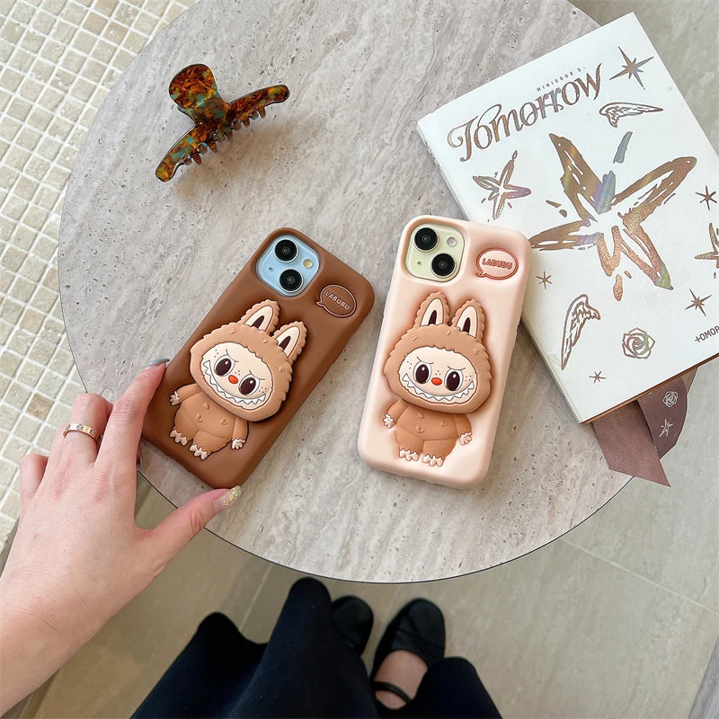 3D Labubu Cover in Silicone per IPhone