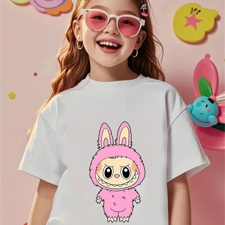 Magliette Collezione Labubu 100% Morbido Cotone da 3 a 14 anni