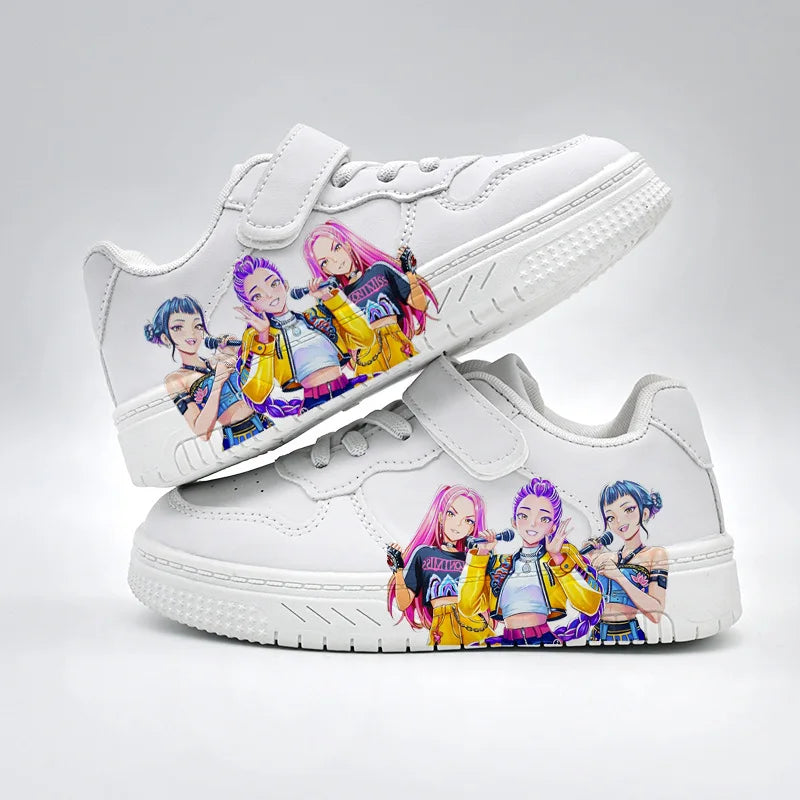 Sneakers KPop Bianche Super Trend per Bambini (3–12 anni)